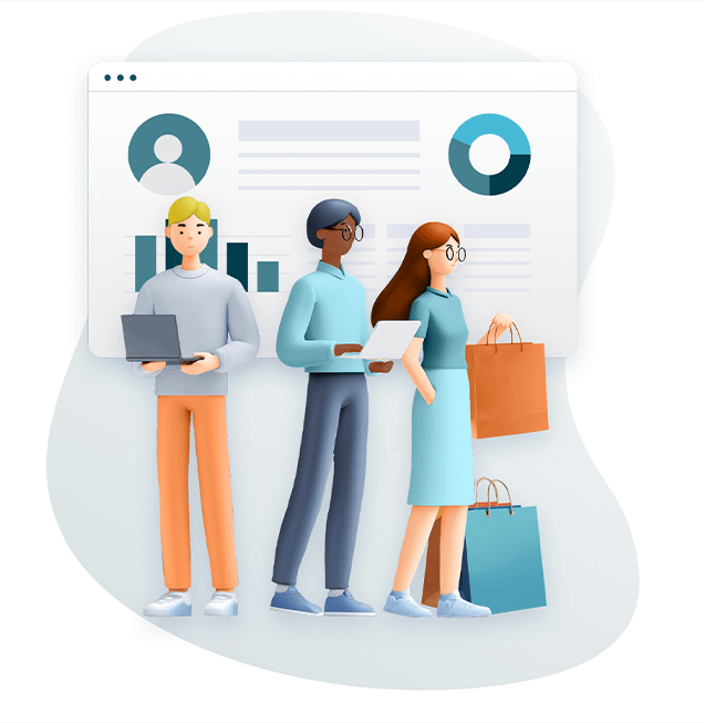 a research team analyzing consumer data, representing the Ventas AI Consumer Research process.