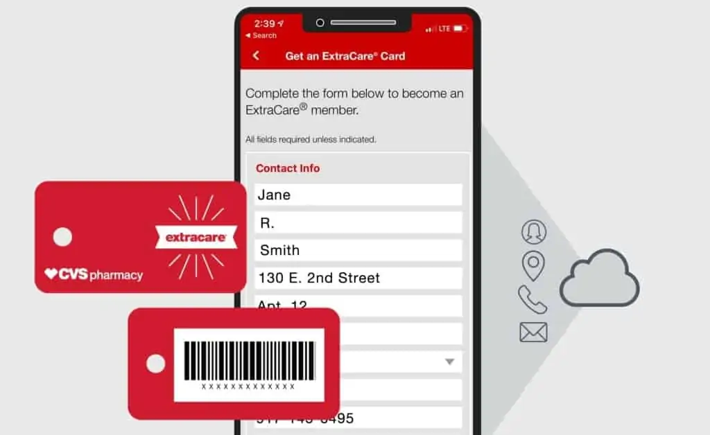 Data collection form on a mobile app